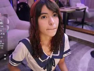 Webcam Belle - namikimura slim cam girl gets her beautiful face glazed with sticky cum
