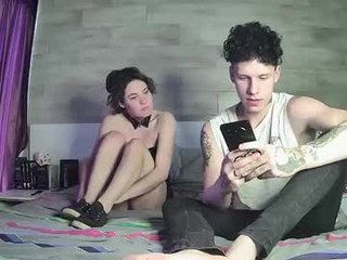 Webcam Belle - mikeandjax cam girl gets her ass hard fucked by her partner