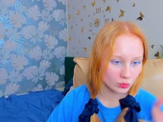 Webcam Belle - adaflowersy redhead cam babe enjoys foot worship on camera