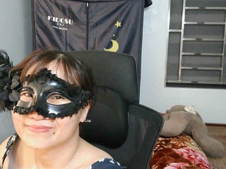 Webcam Belle - girl30slutty brunette cam girl with hairy pussy in mesh stocking loves anal